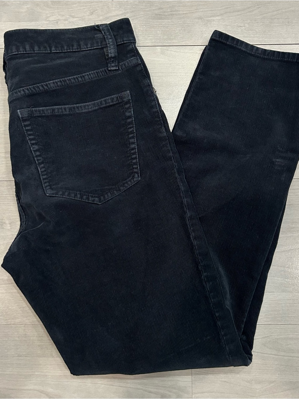 J.Crew Women’s Corduroy Pants Size 27 Black Straight Leg Re-Imagined AB651